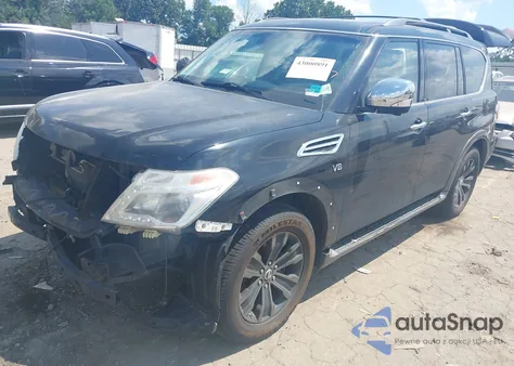 2017 Nissan Armada Platinum из США, поврежденный, VIN JN8AY2ND1H9001187